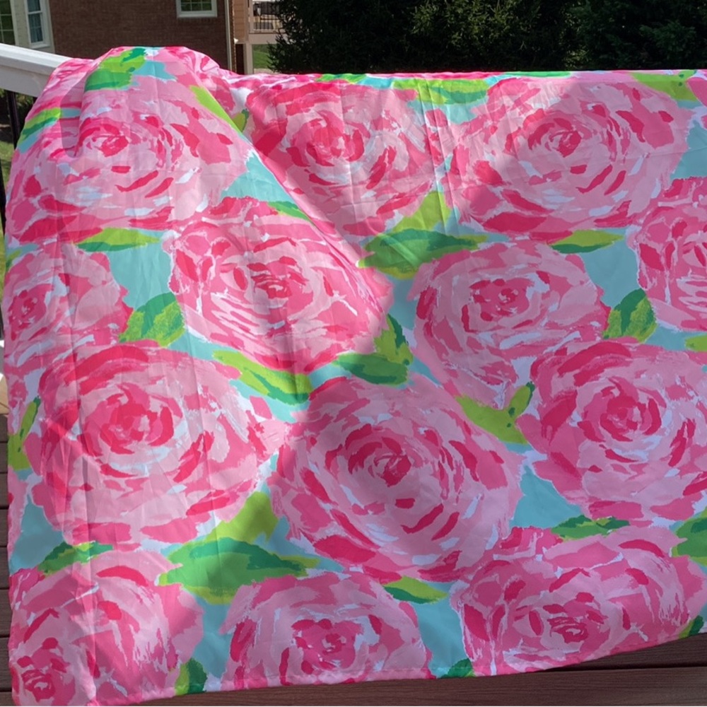 Pink Flower Shower Curtain